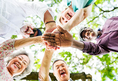 group of older adults
